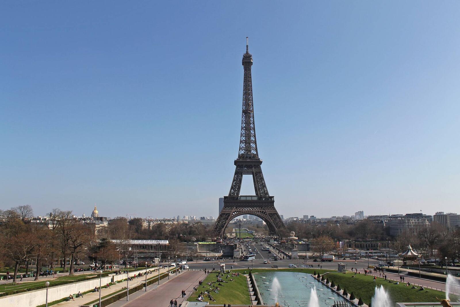 Обои Эйфелева Башня Париж достопримечательность на рабочий стол
