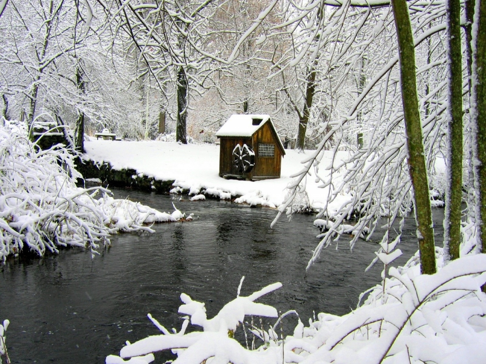 Фото бесплатно домик, зима, снег