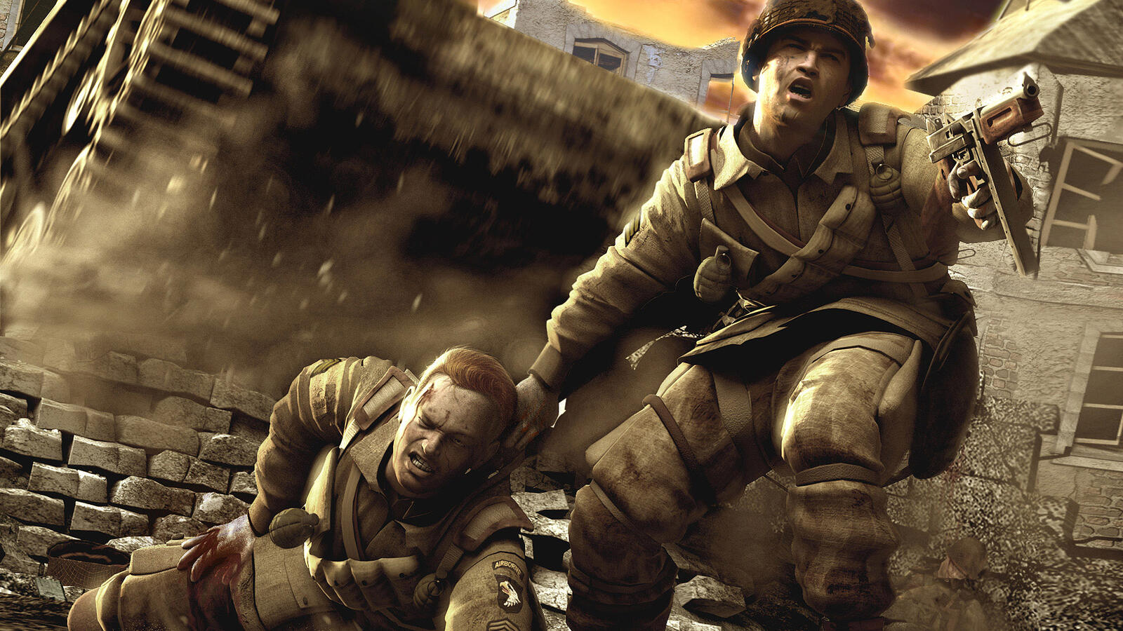 Wallpapers war soldiers wounded on the desktop
