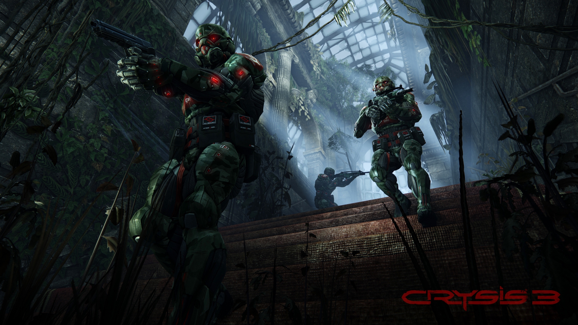 Wallpapers crysis 3 soldiers equipment on the desktop