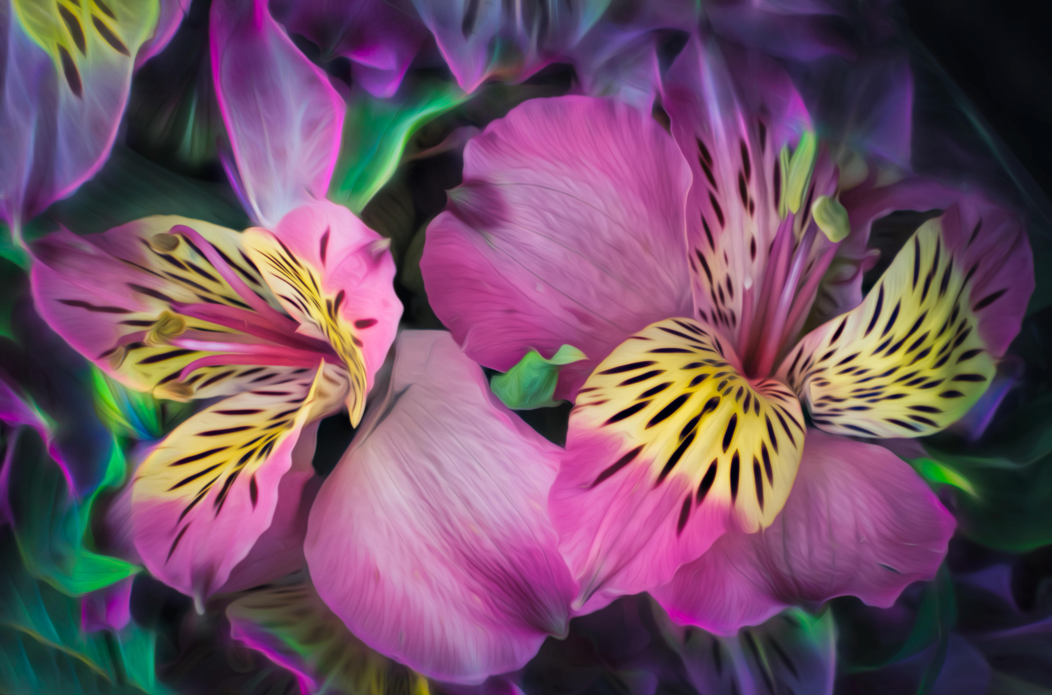Photo free lilies, flowers, art