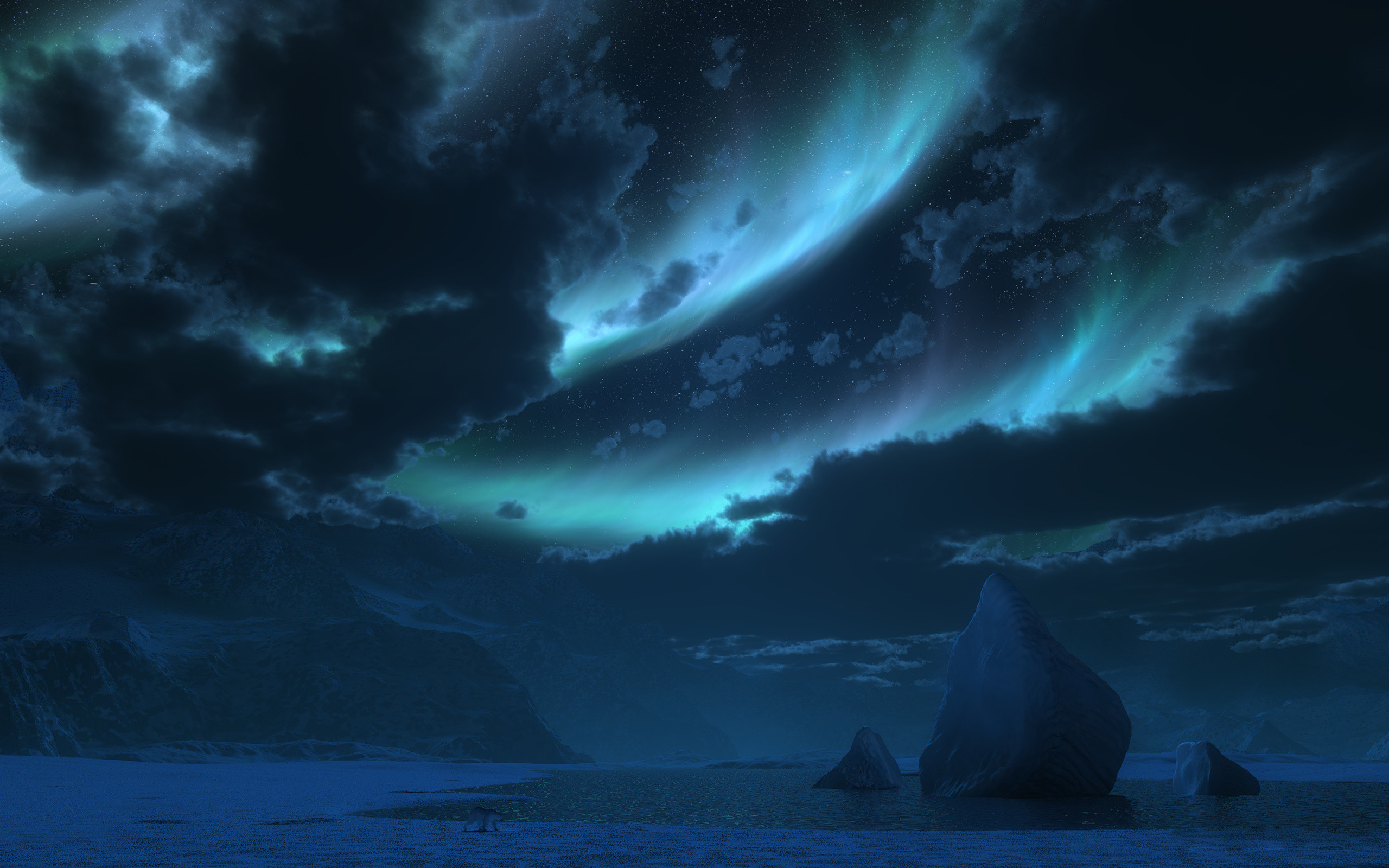 Wallpapers radiance northern ice on the desktop