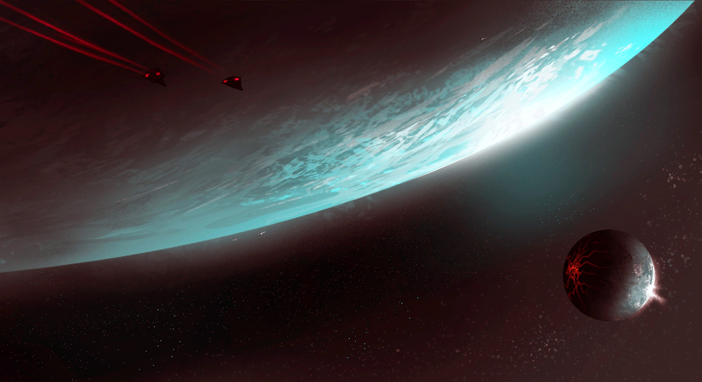Wallpapers space planets rockets on the desktop