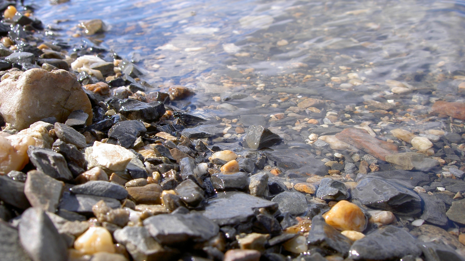 Фото бесплатно каменный берег, река, дно