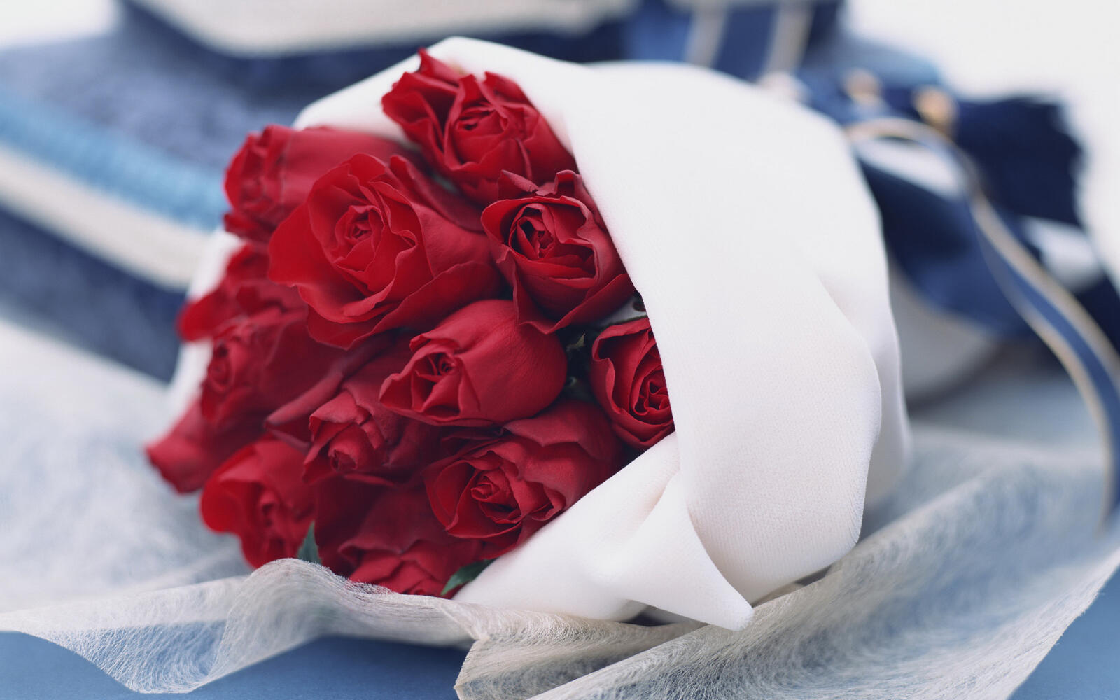 Обои букет красные розы на рабочий стол