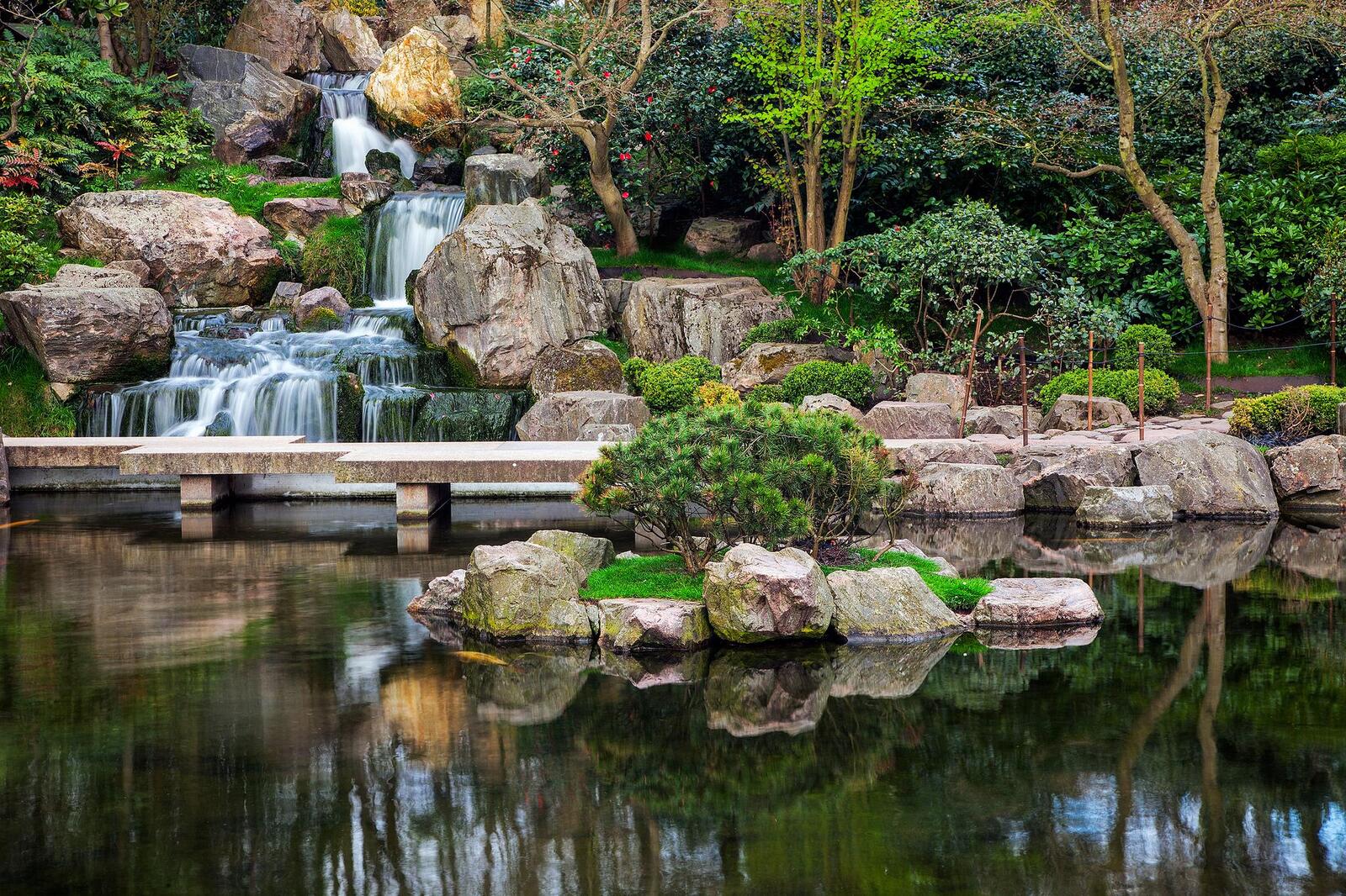 Обои Дзен-сад Холланд-парк Киото на рабочий стол