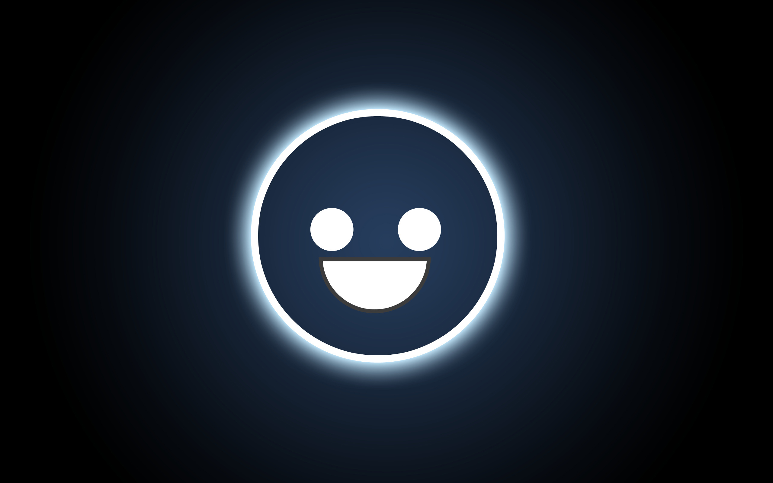 Wallpapers smile button eyes on the desktop