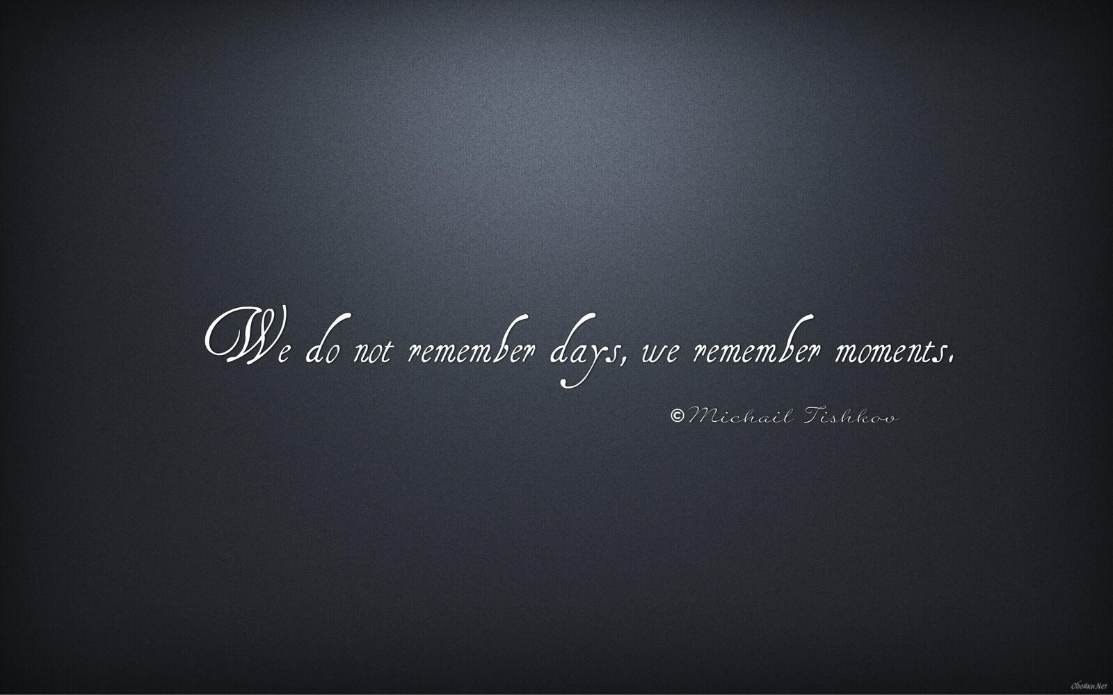 Wallpapers style inscription signature on the desktop