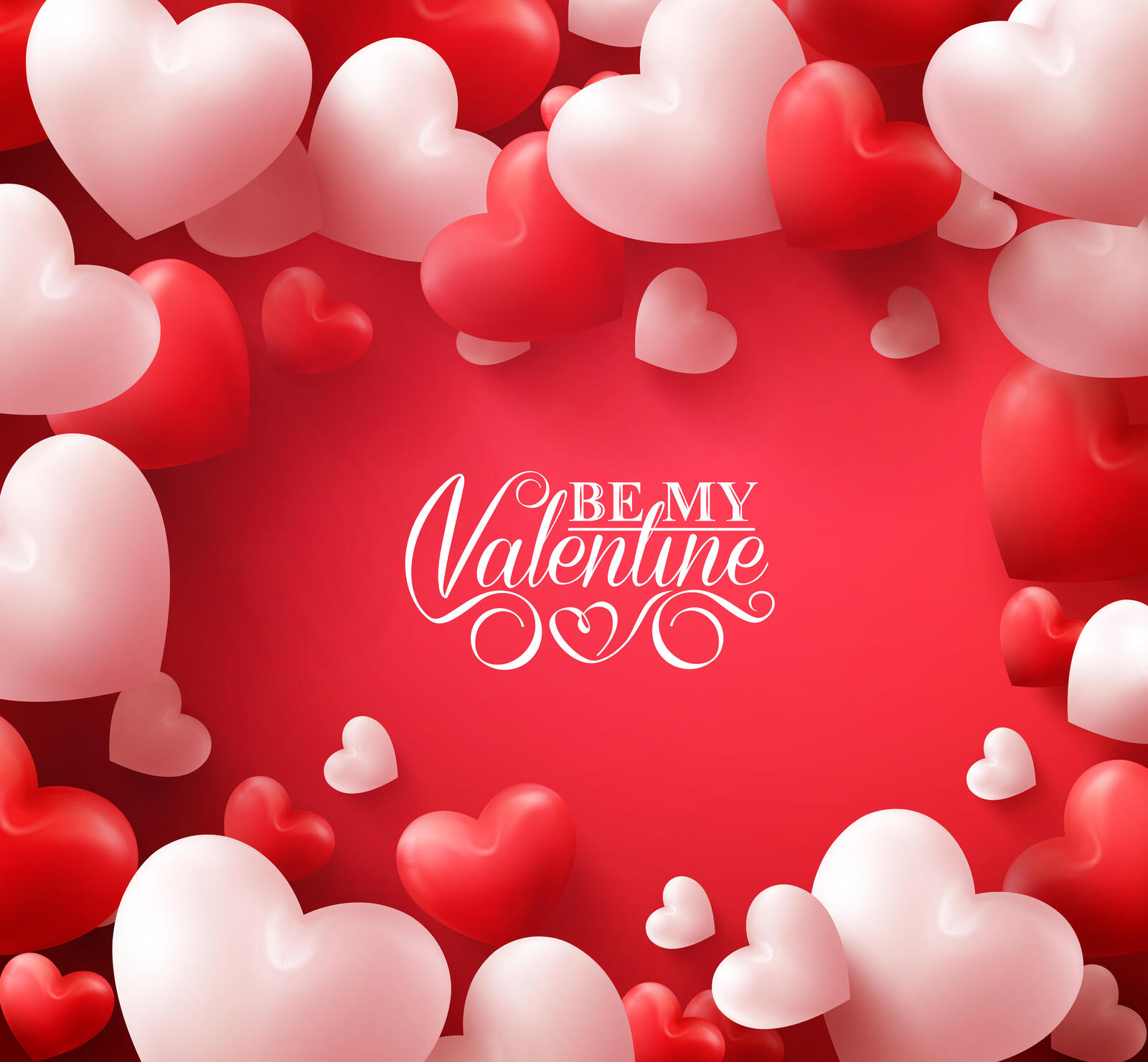 Обои День святого Валентина романтические сердца праздники на рабочий стол
