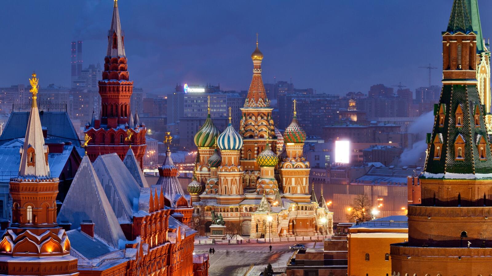 Wallpapers St Basil s Cathedral Moscow City on the desktop