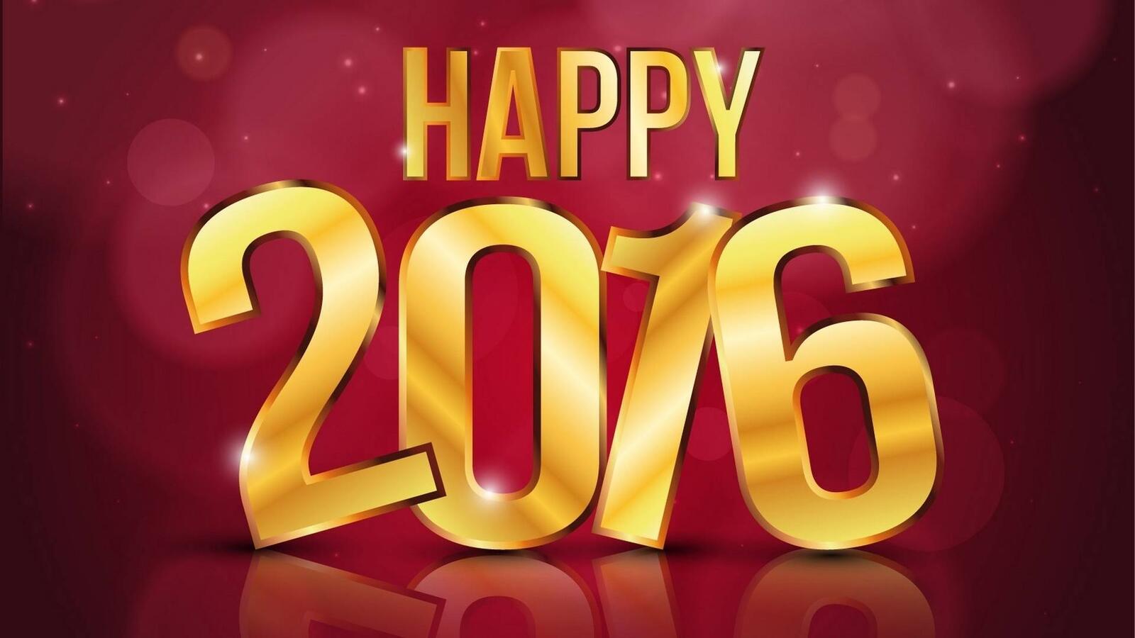 Wallpapers happy 2016 happy new year on the desktop