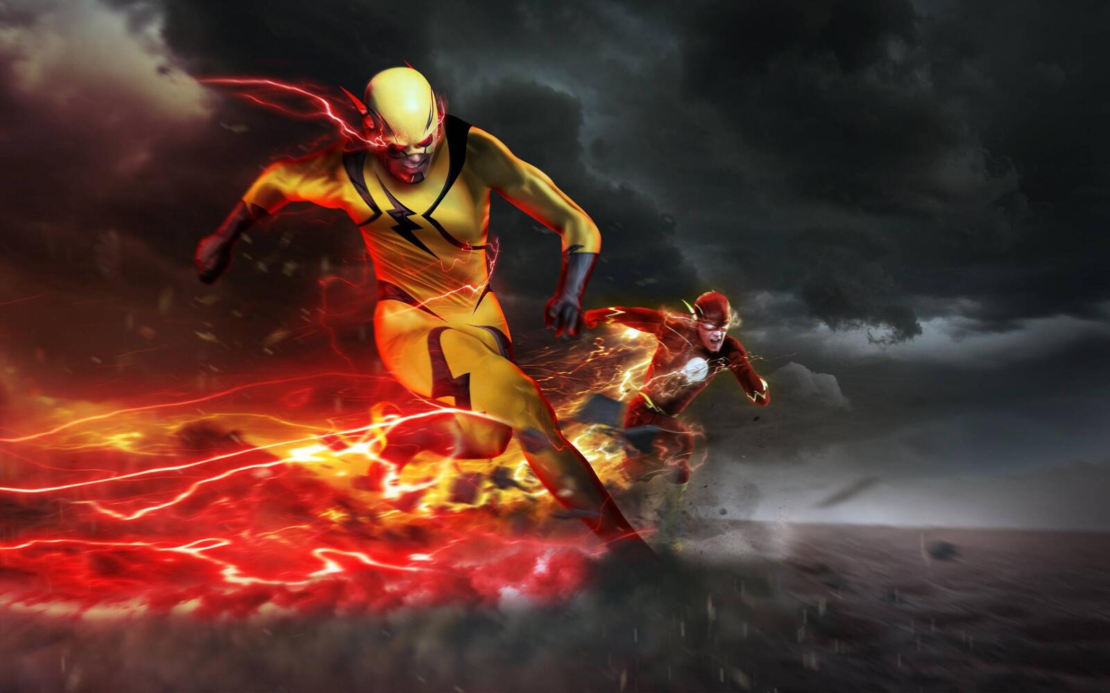 Wallpapers Reverse-Flash Eobard Thawne Barry Allen on the desktop