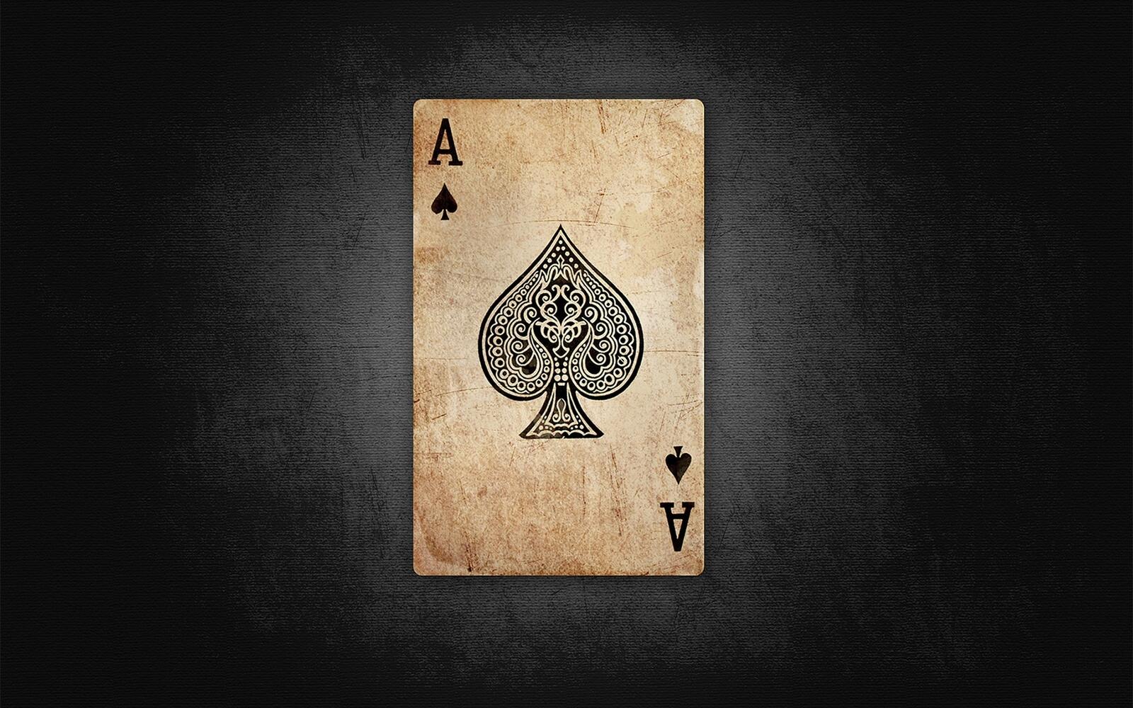 Wallpapers card playing ace on the desktop