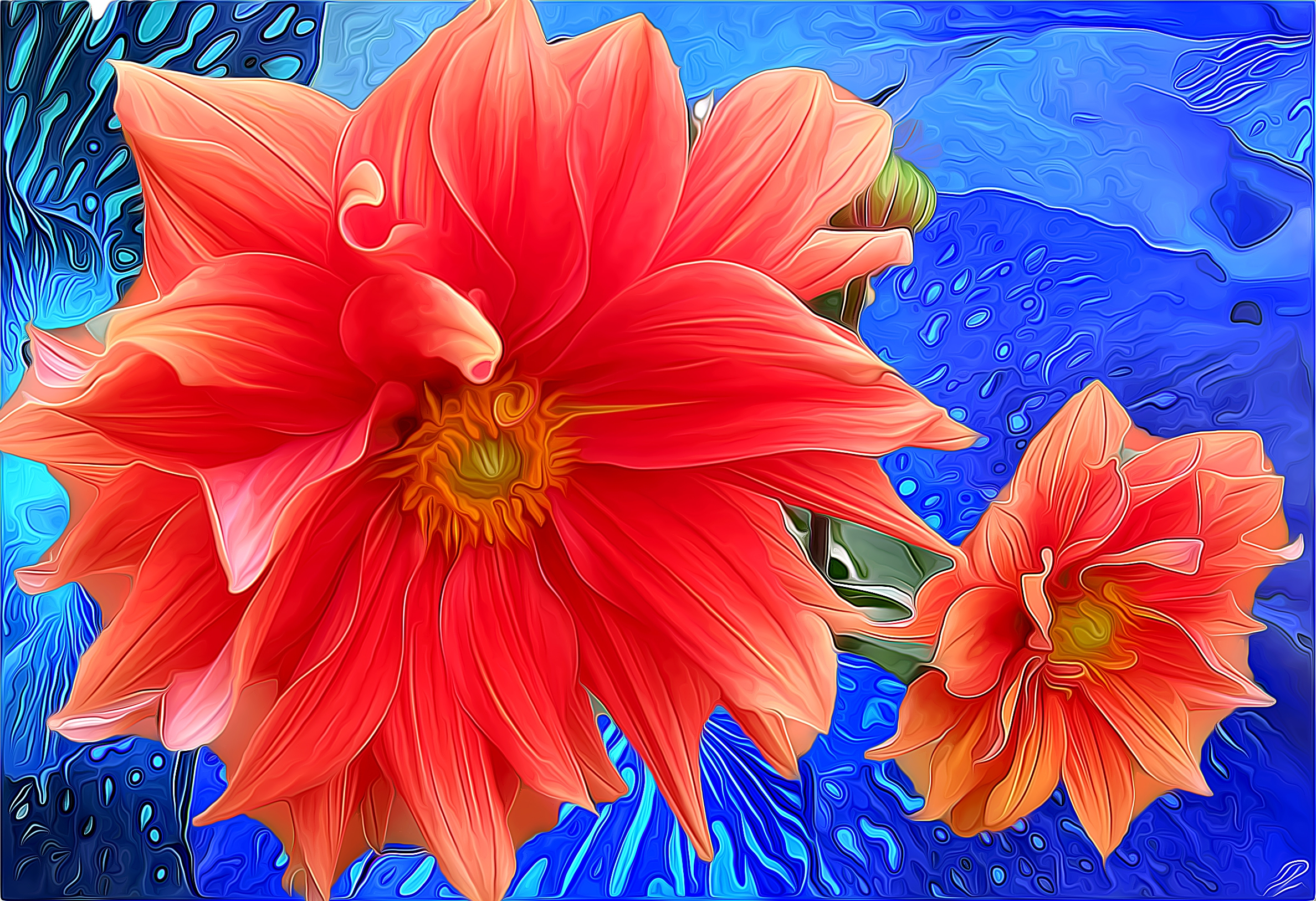 Wallpapers abstraction flowers flower abstraction on the desktop