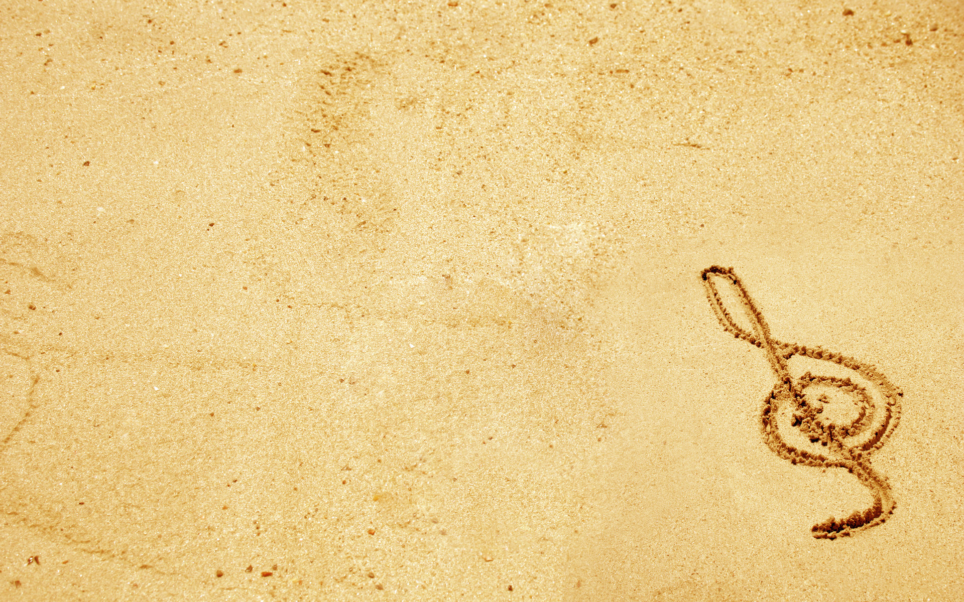 Wallpapers sand drawing musical on the desktop