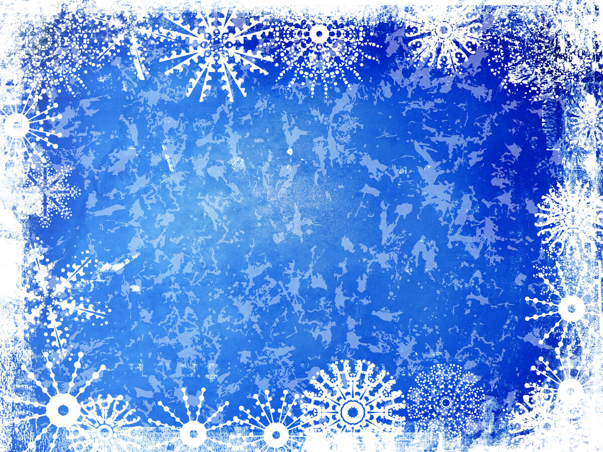 Frame of snowflakes