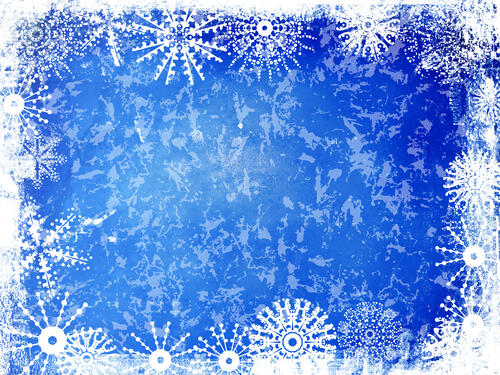 Frame of snowflakes