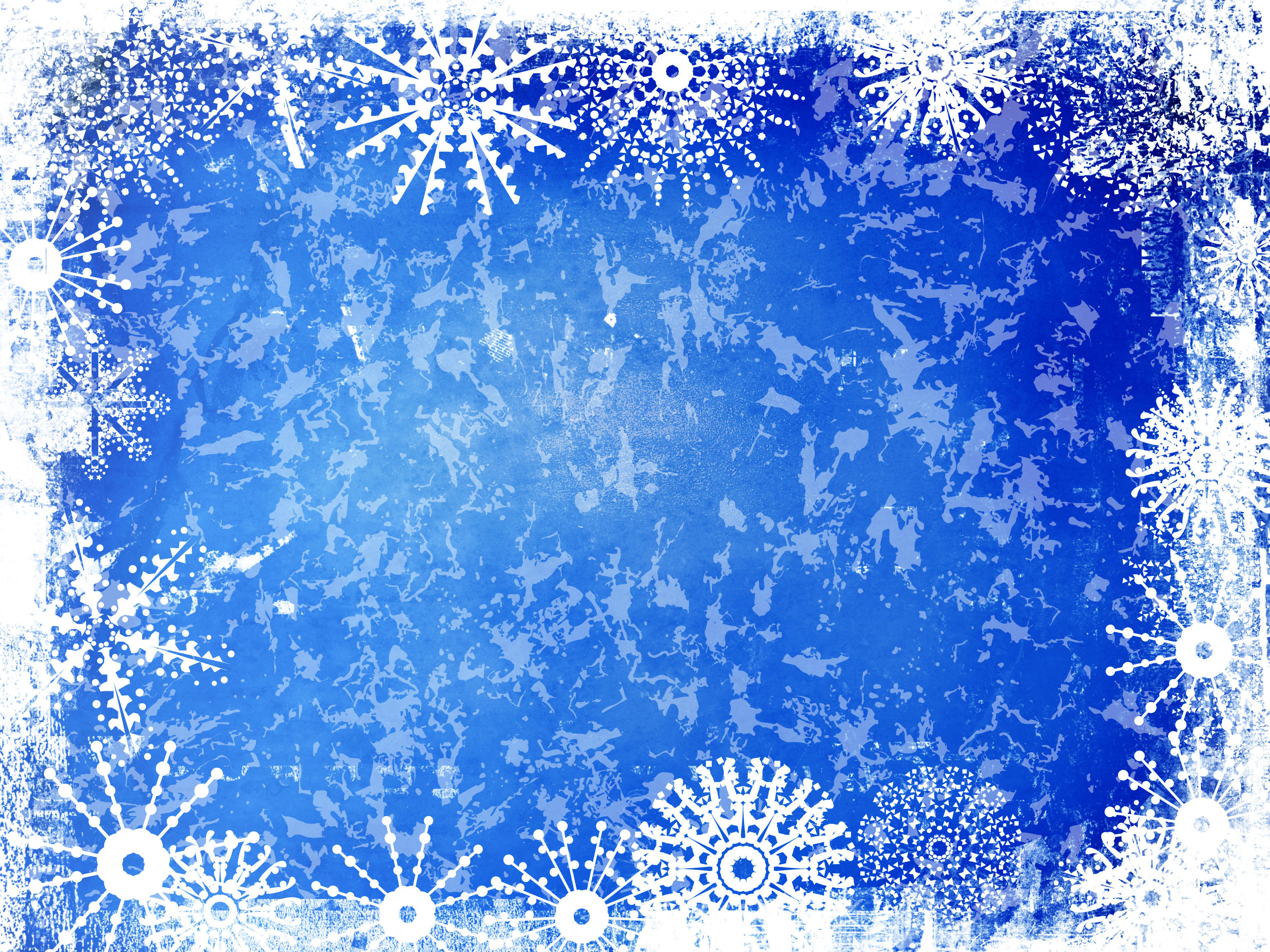 Free photo Frame of snowflakes