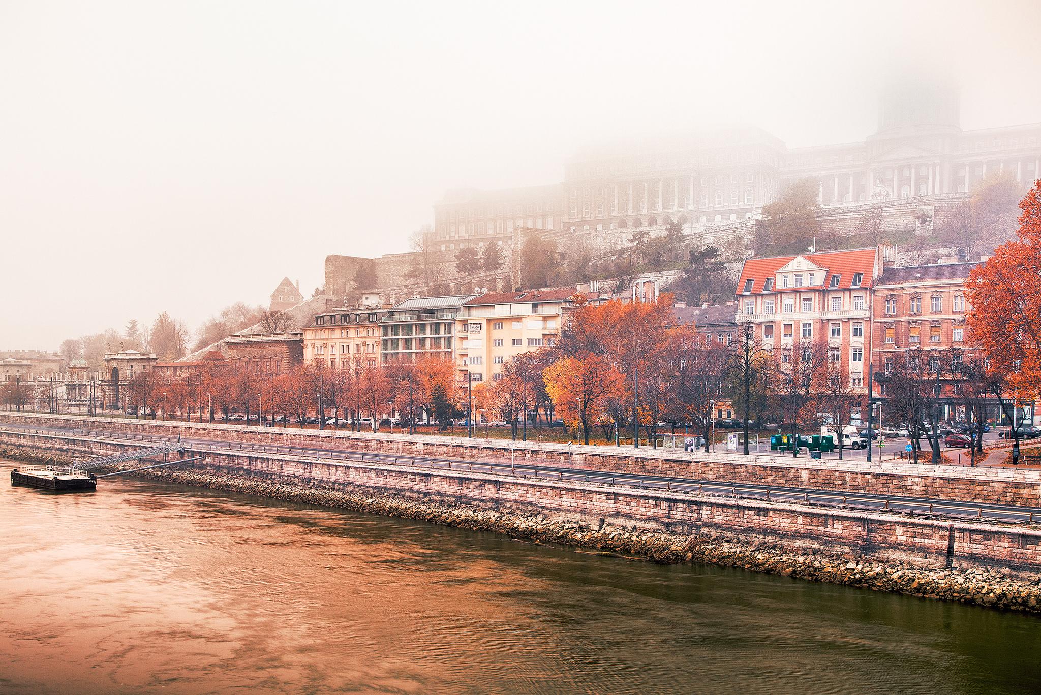 Wallpapers budapest a river fog on the desktop