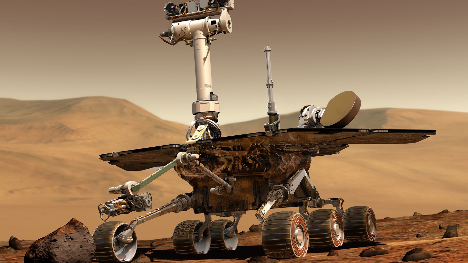 Wallpapers Mars rover Mars Opportunity on the desktop
