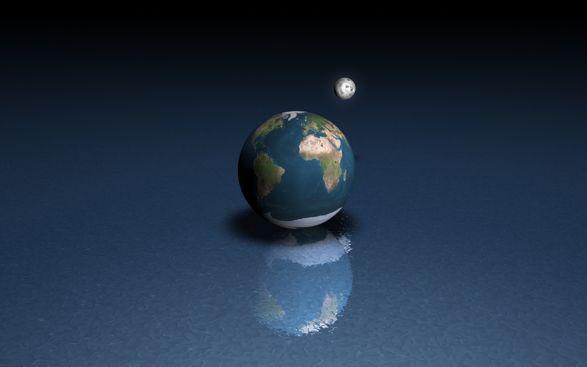 Wallpapers earth reflection planet on the desktop