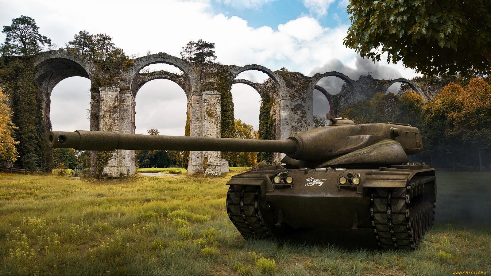 Wallpapers world of tanks tank middle on the desktop