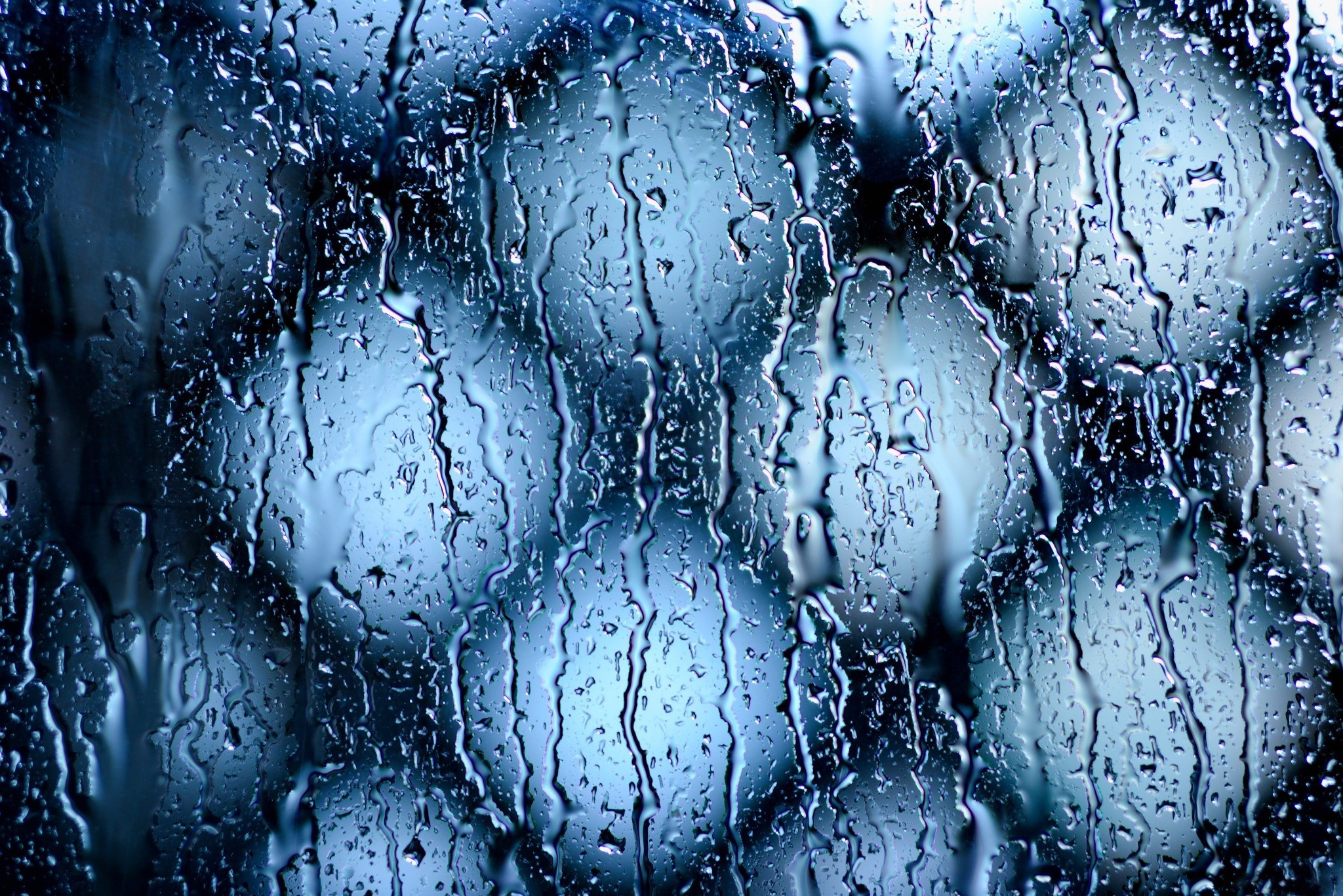 Wallpapers glass grille rain on the desktop