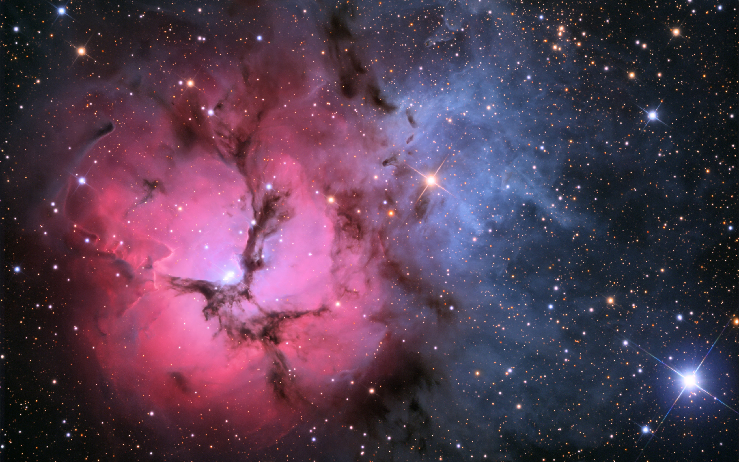 Photo free m20, triple nebula, ngc 6514