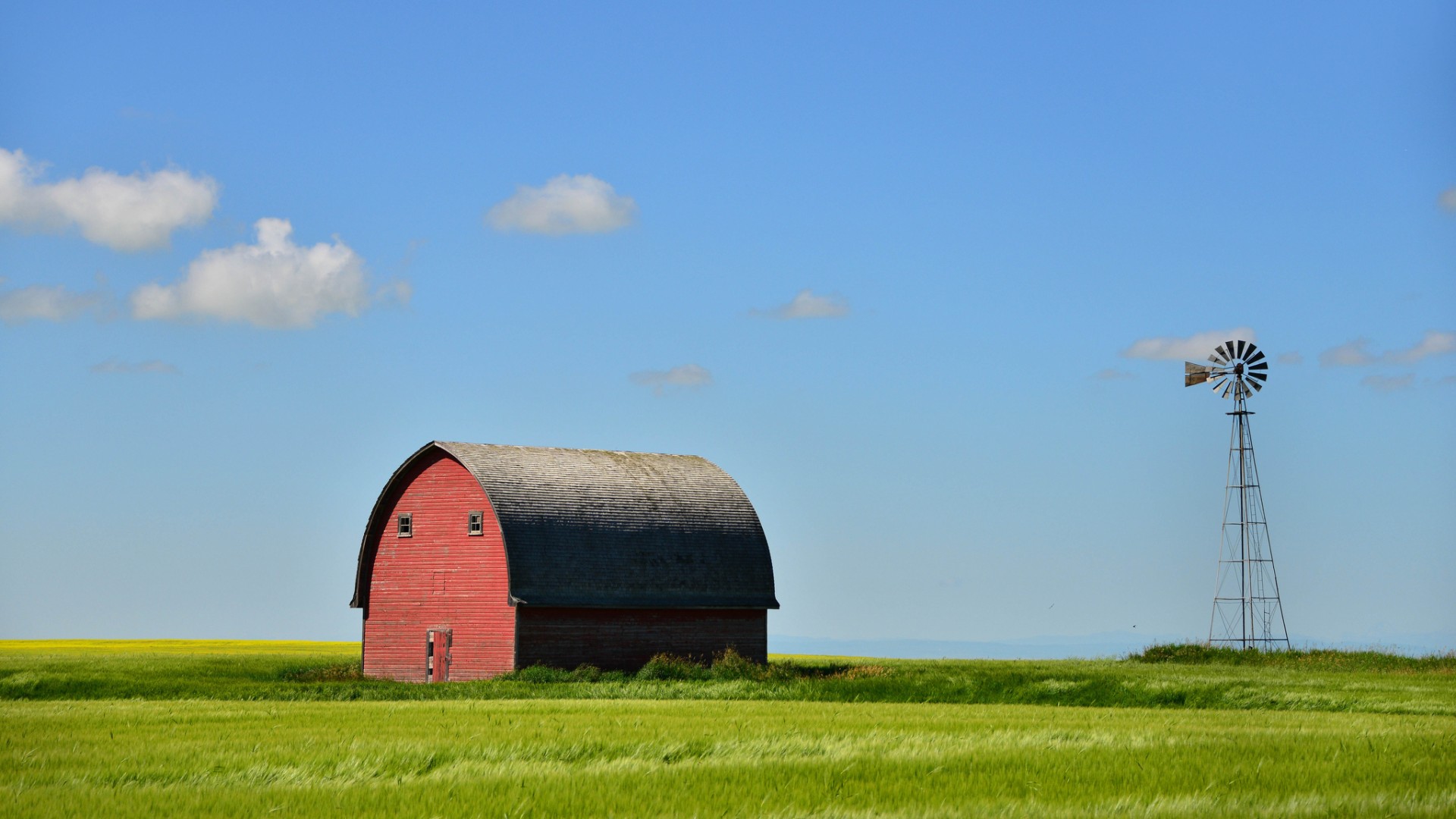 Фото бесплатно крыши, облака, трава