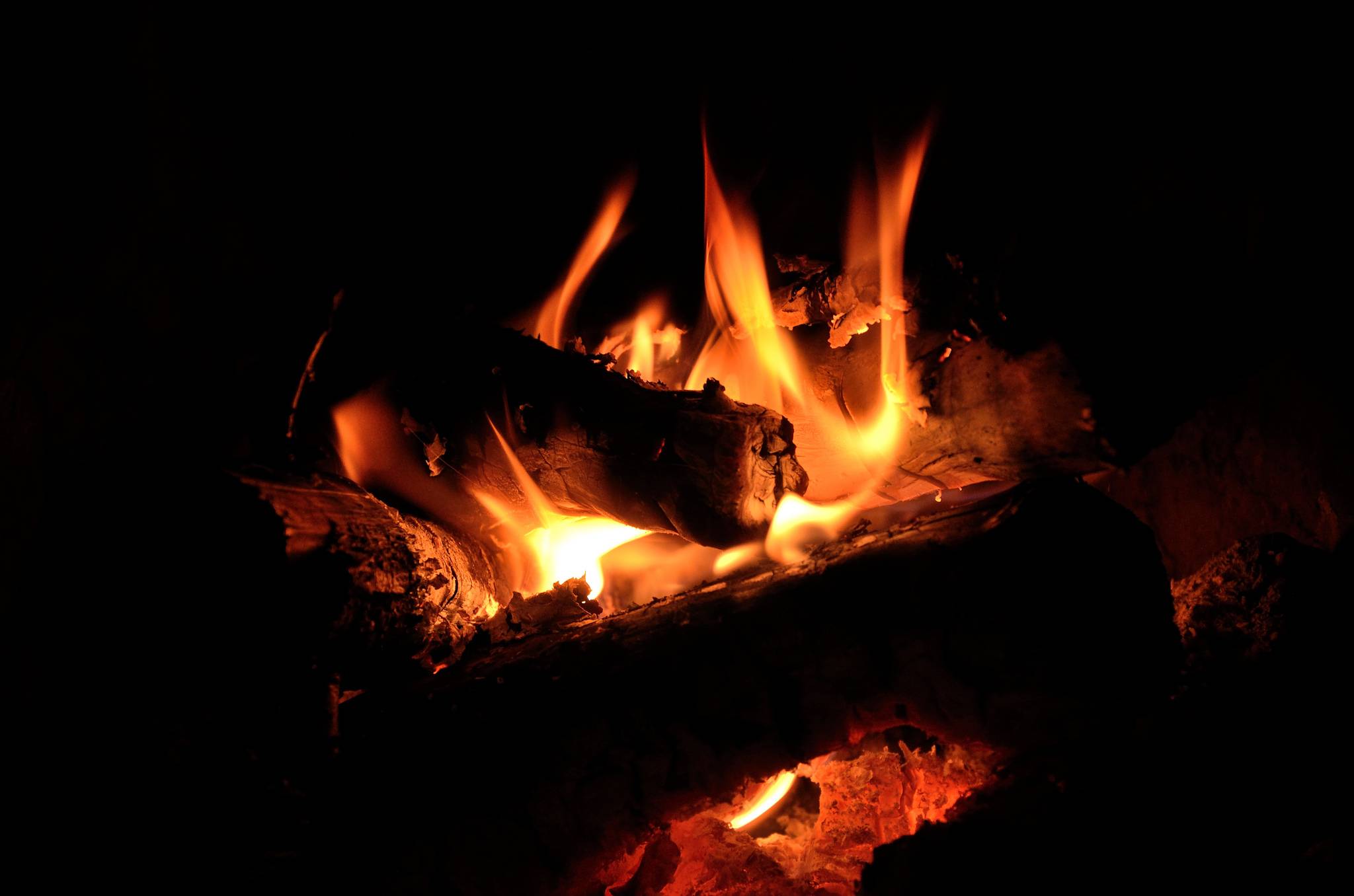 Фото бесплатно камин, огонь, пламя