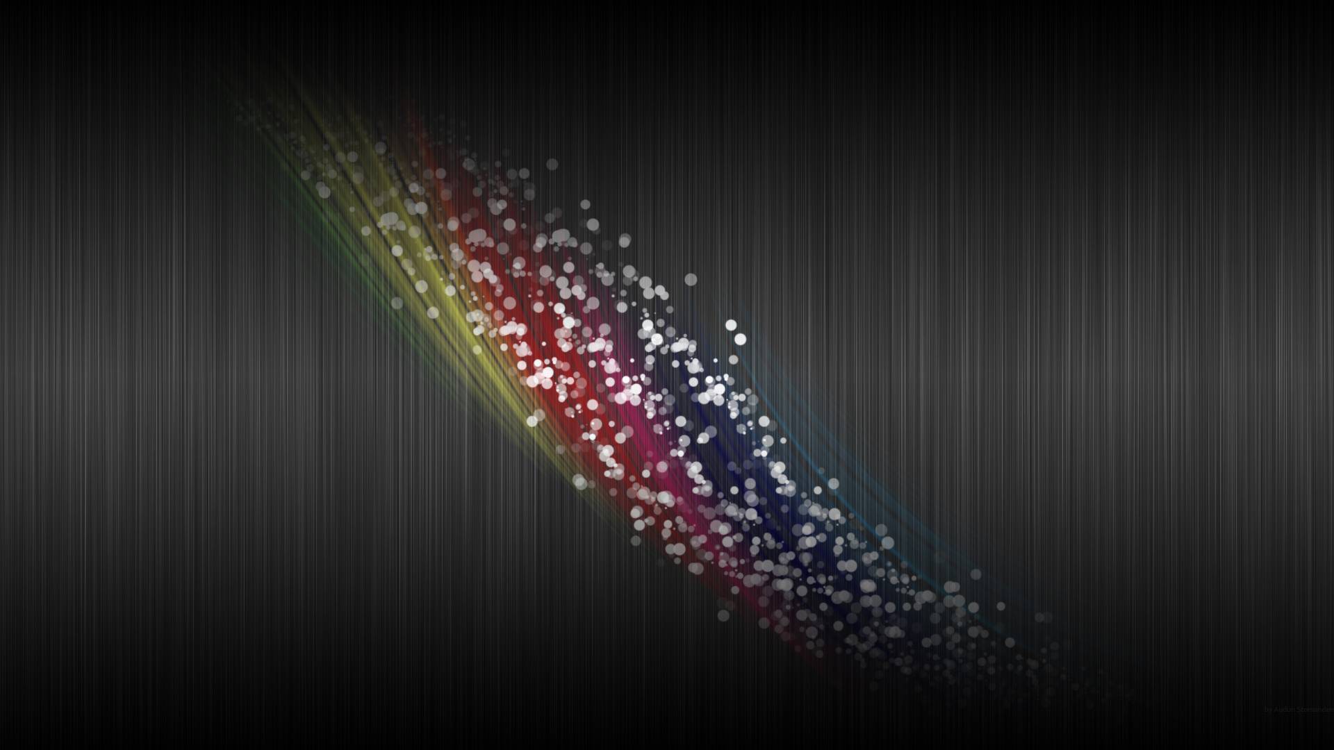 Wallpapers black background rainbow colors stripes on the desktop
