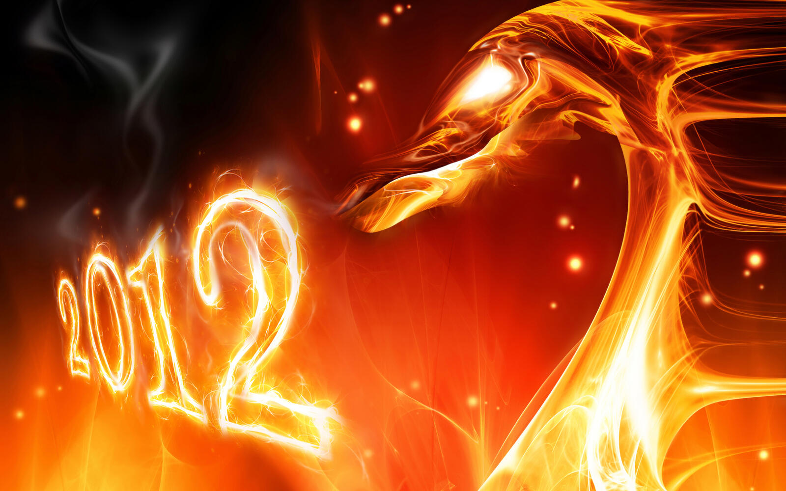 Wallpapers dragon from the fire 2012 on the desktop