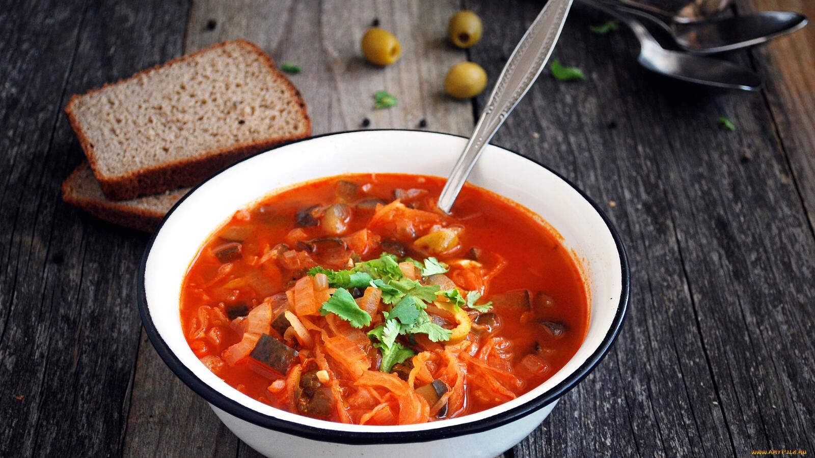 Wallpapers borsch red cabbage on the desktop