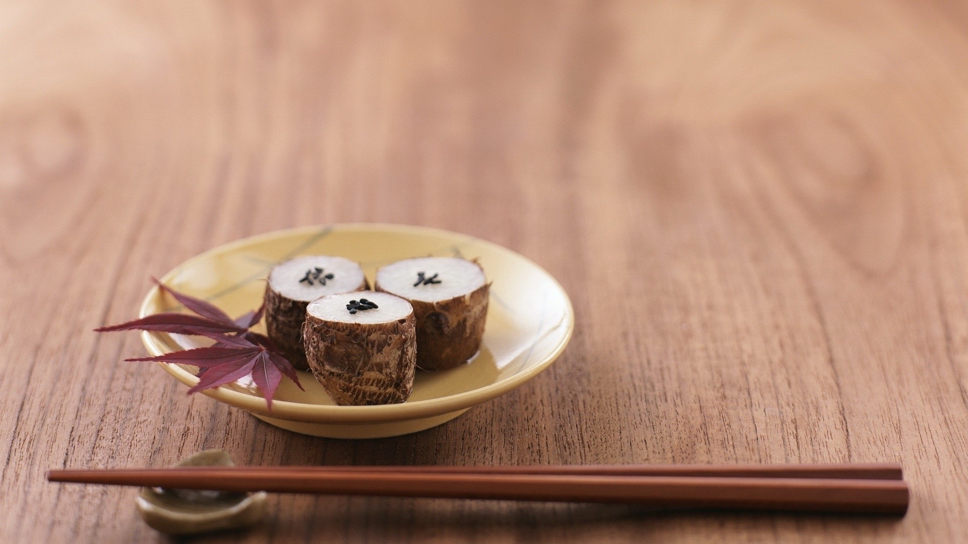 Wallpapers chopsticks Chinese plate on the desktop