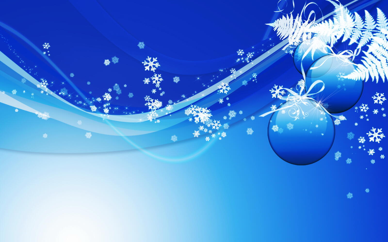 Wallpapers snowflakes background screensaver on the desktop