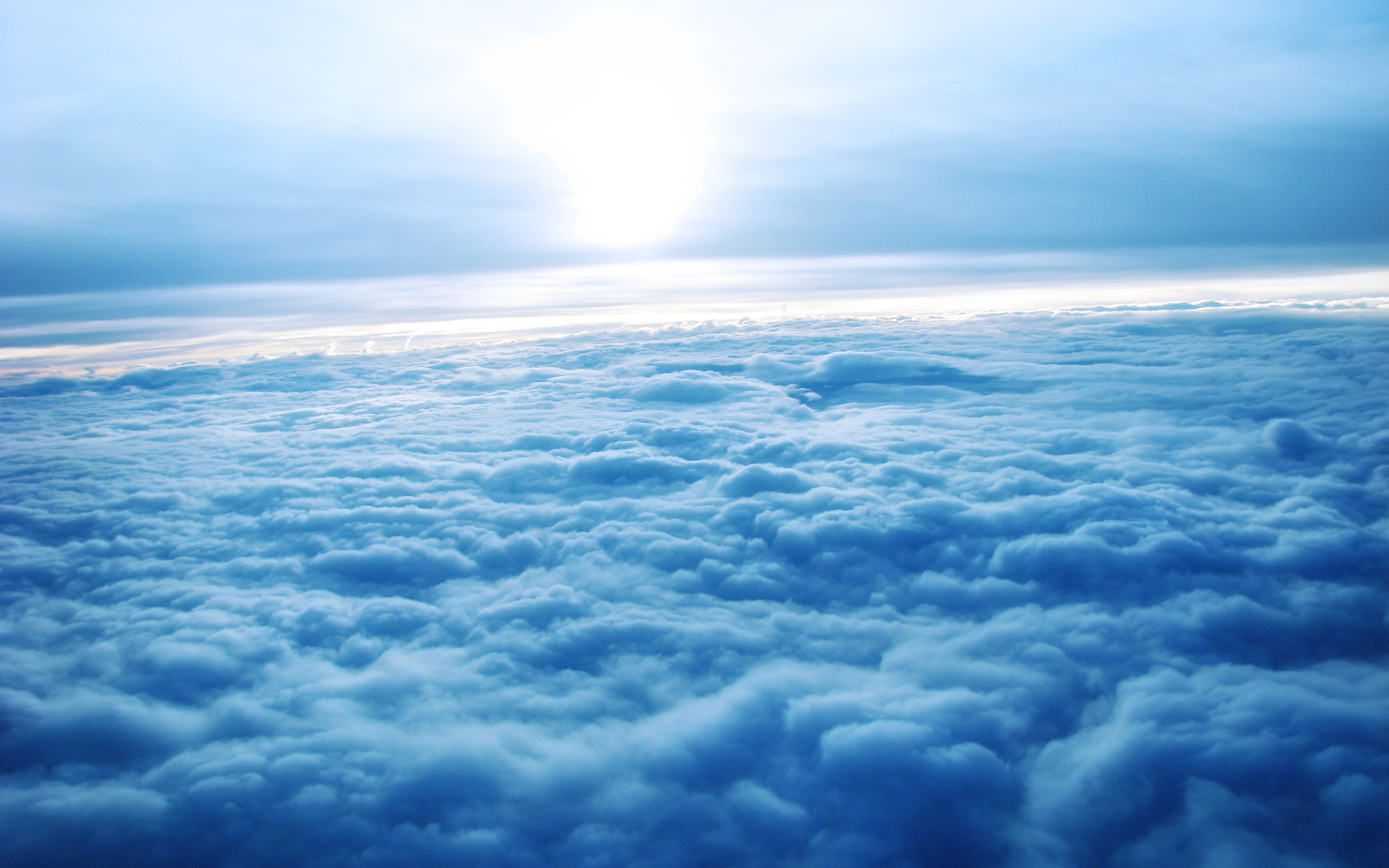 Обои облака вид из самолета на рабочий стол
