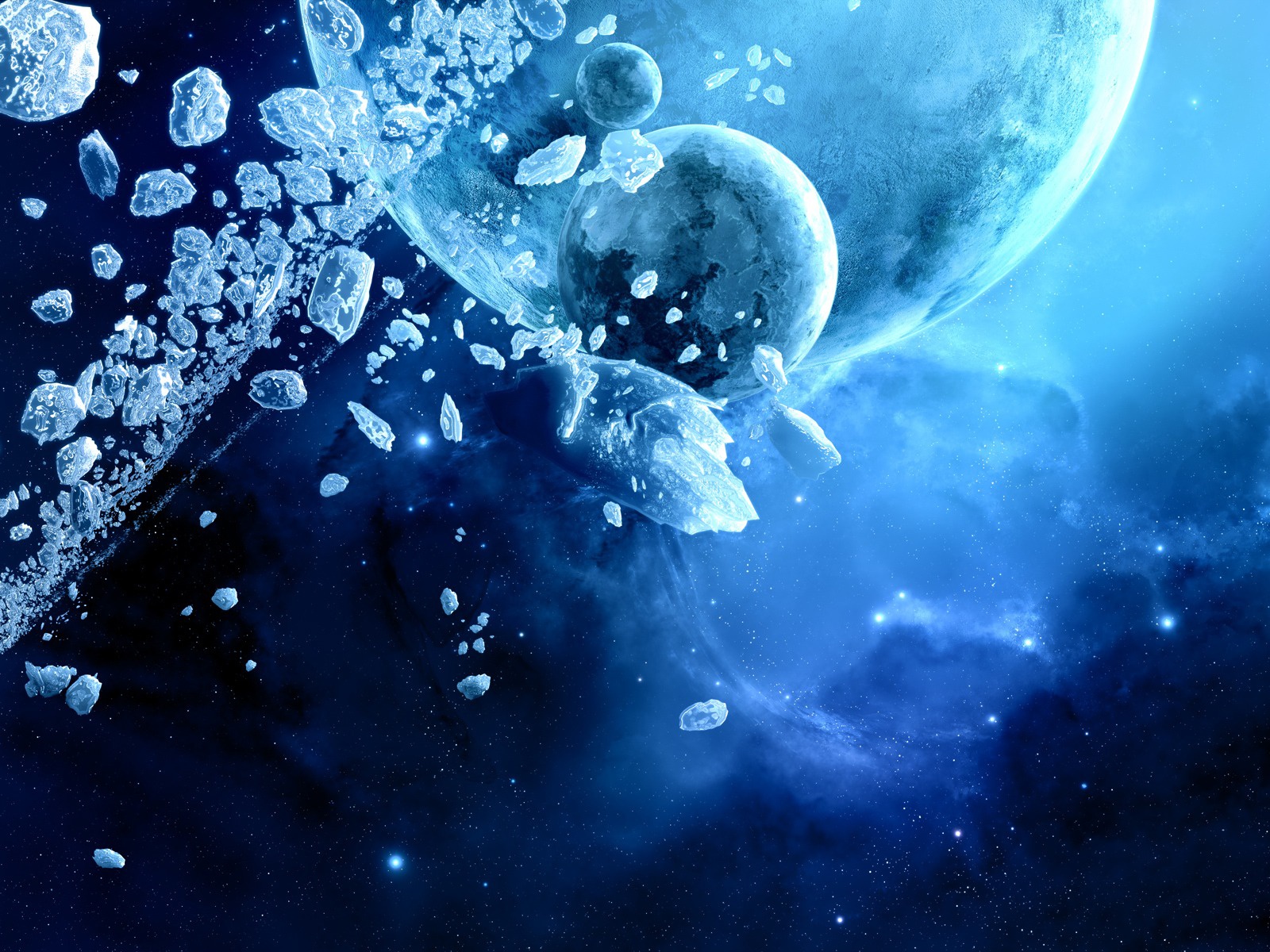 Wallpapers space ice planets on the desktop