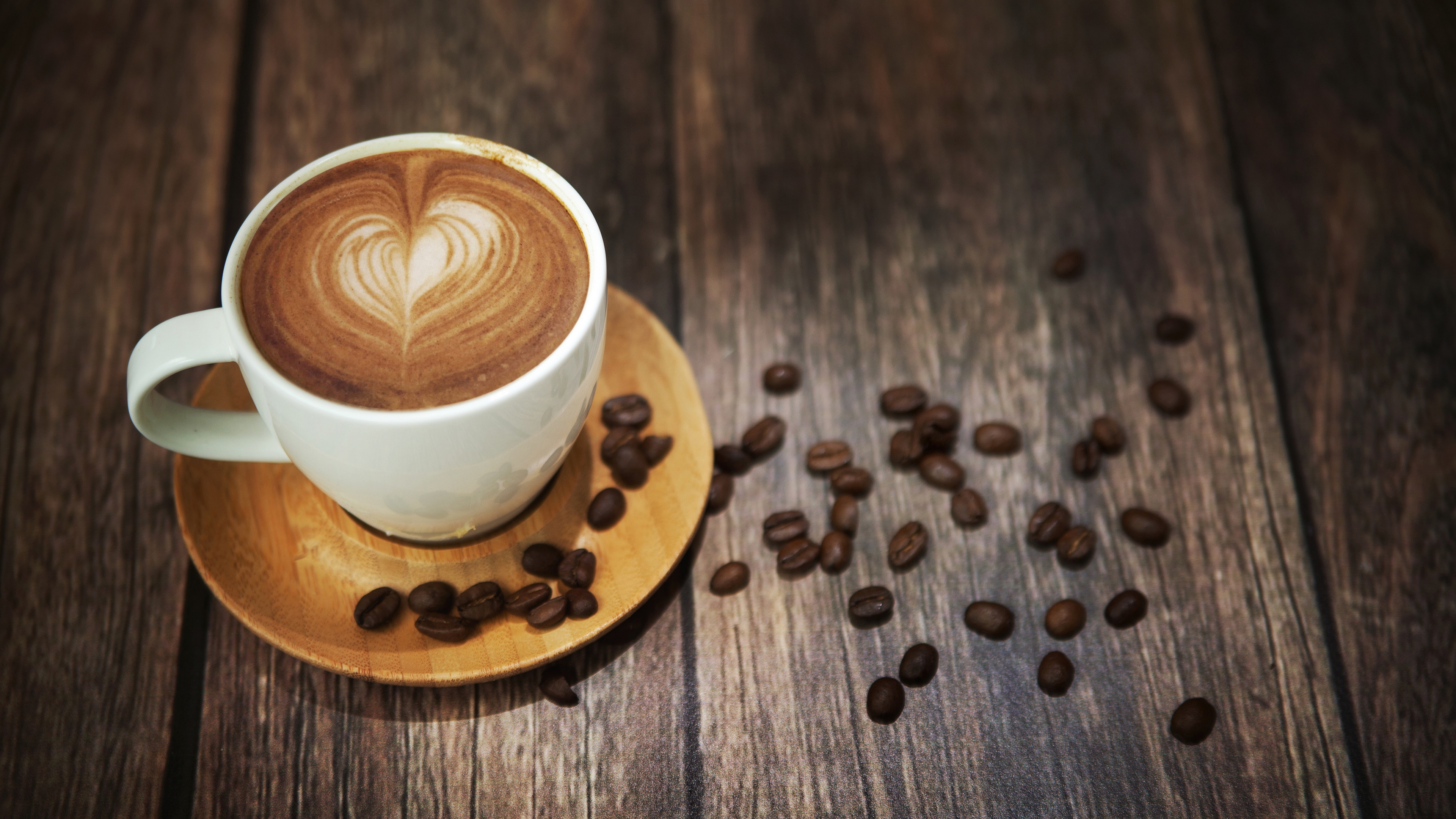 Wallpapers cup coffee latte-art on the desktop