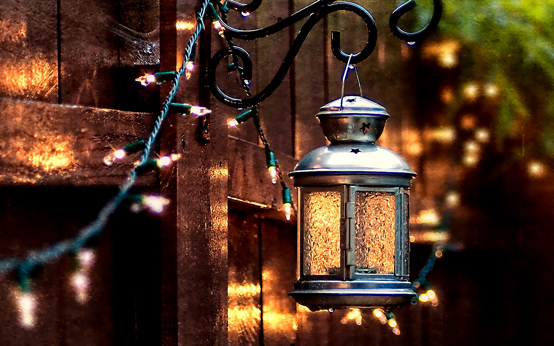 Download a free photo about garland lantern light. 