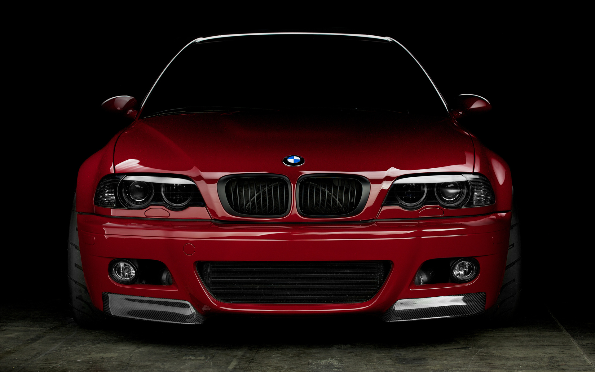Wallpapers bmw red front end on the desktop