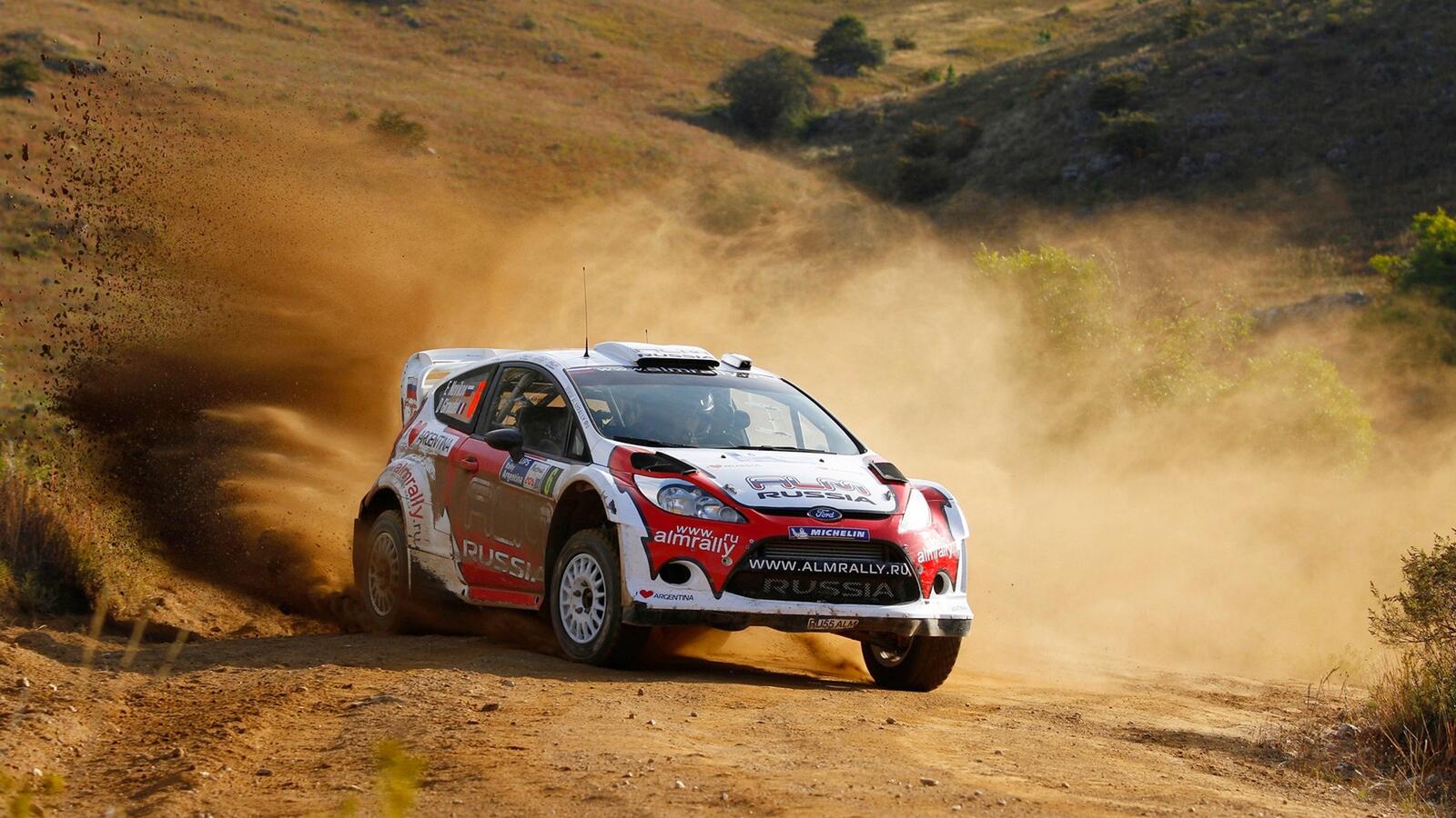 Wallpapers Ford Focus Rally Track on the desktop