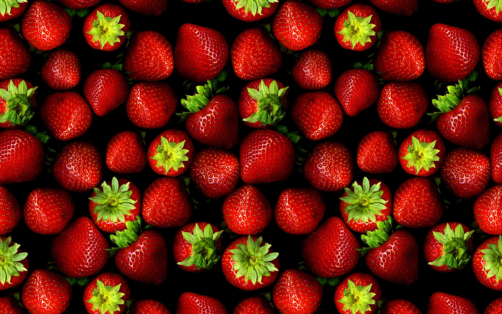 Wallpapers green strawberry red on the desktop