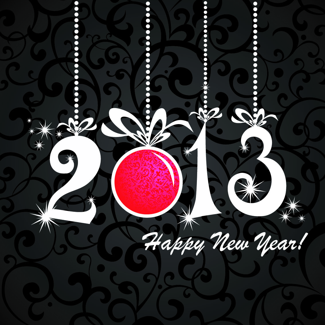 Wallpapers new year 2013 inscription on the desktop
