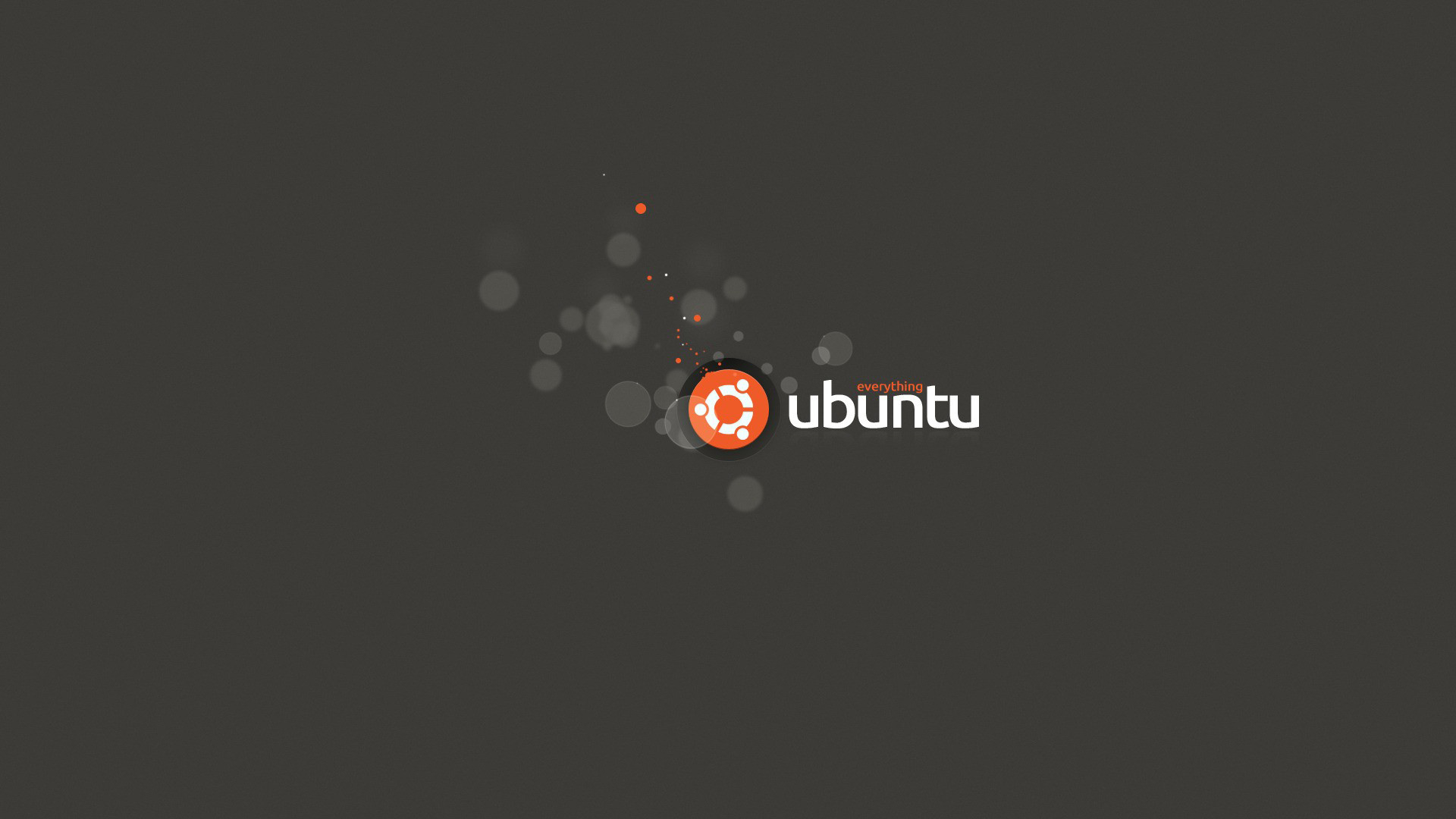 Обои ubuntu everything серый фон на рабочий стол