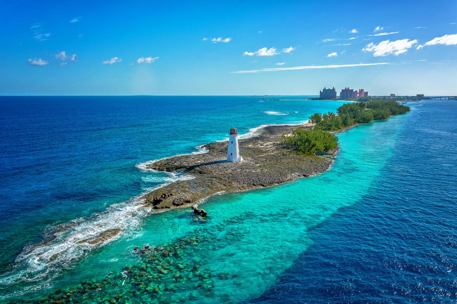 Обои Багамские Острова море маяк на рабочий стол