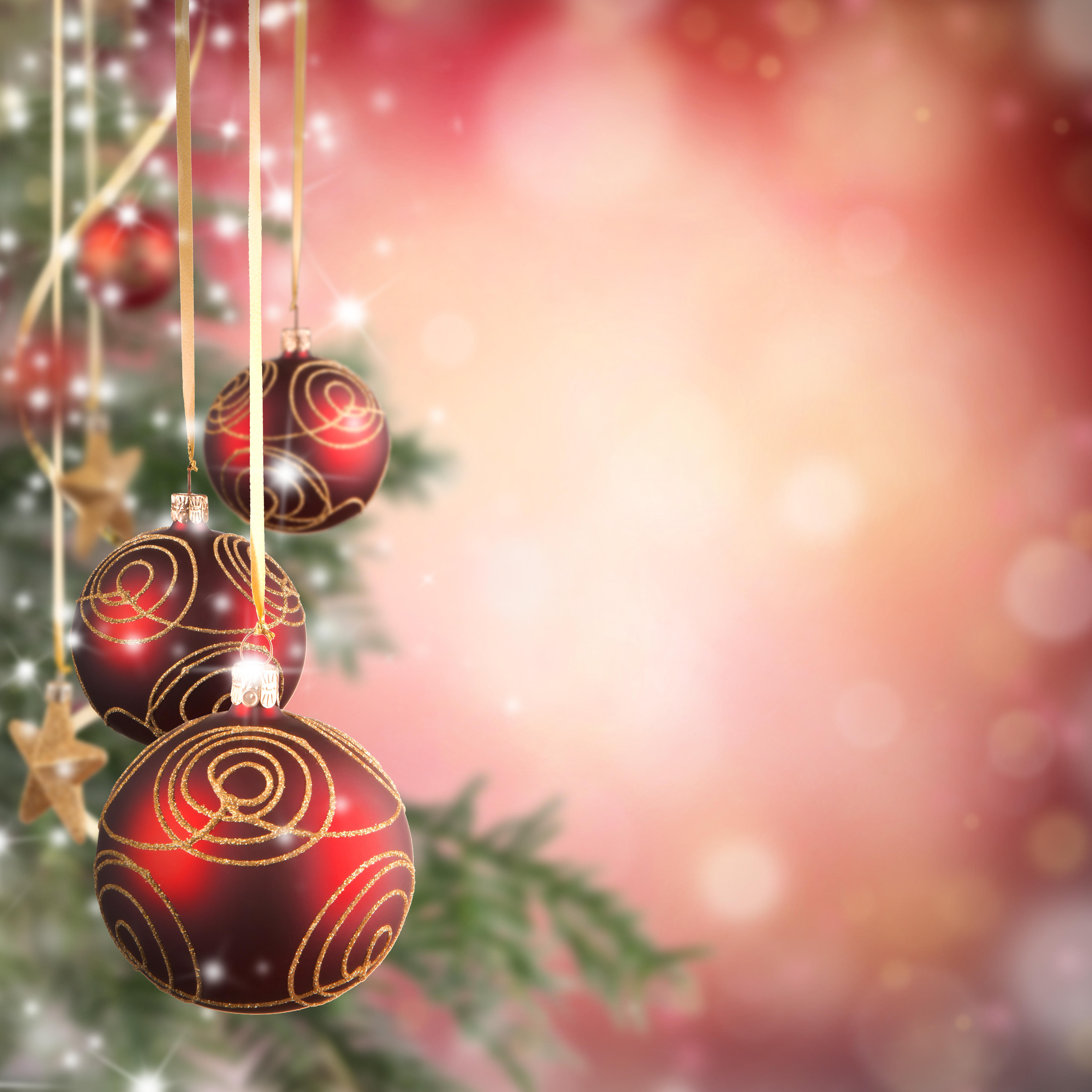 Wallpapers new year wallpapers elements christmas decorations on the desktop