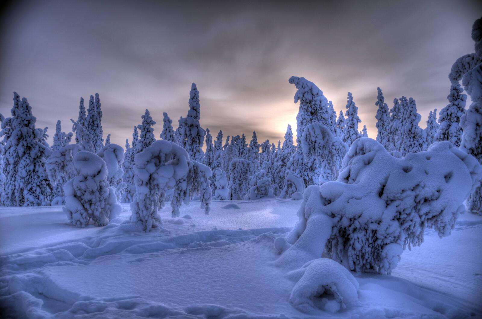 Обои Финляндия зима сугробы на рабочий стол