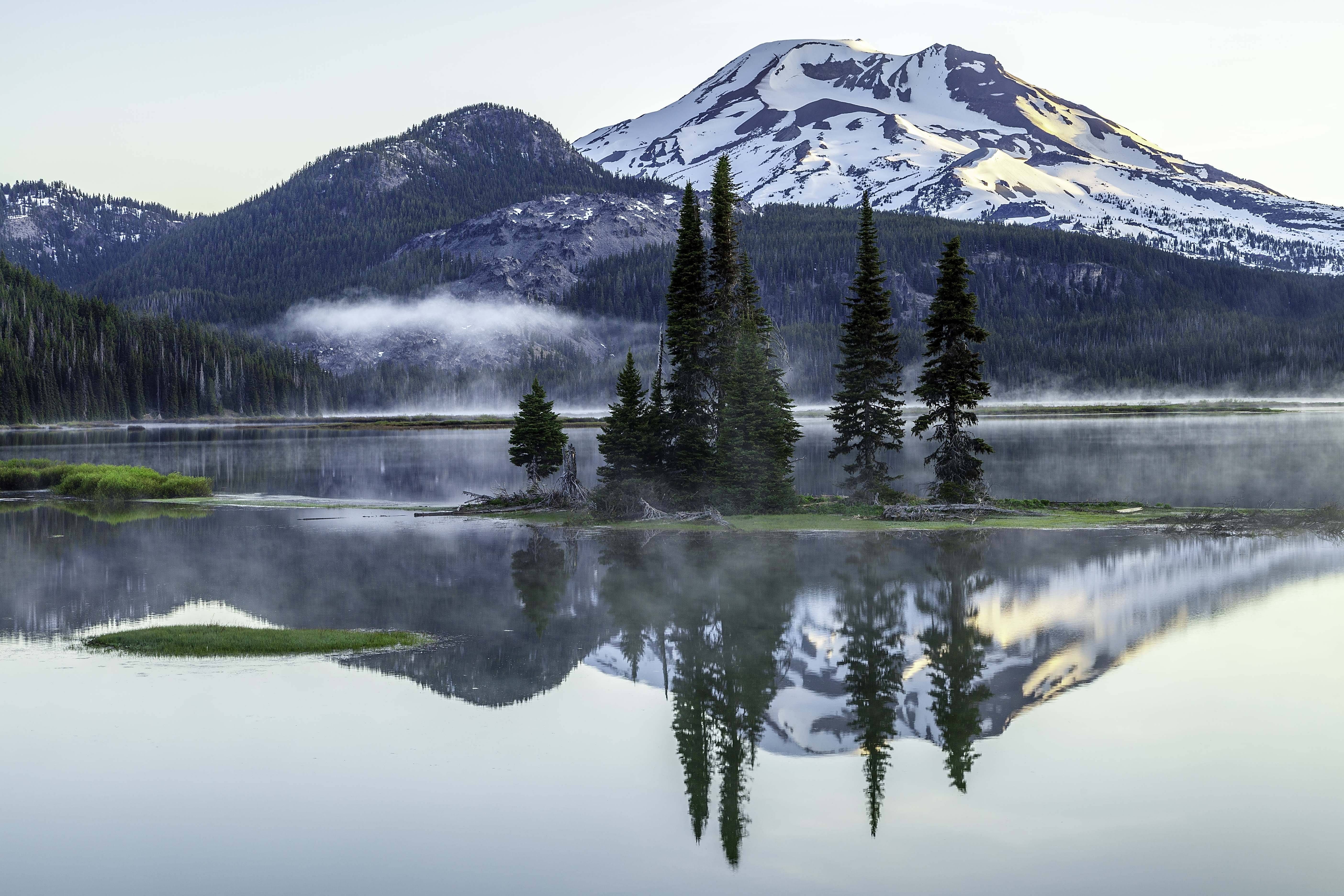 Wallpapers Sparks Lake Deschutes County Oregon on the desktop