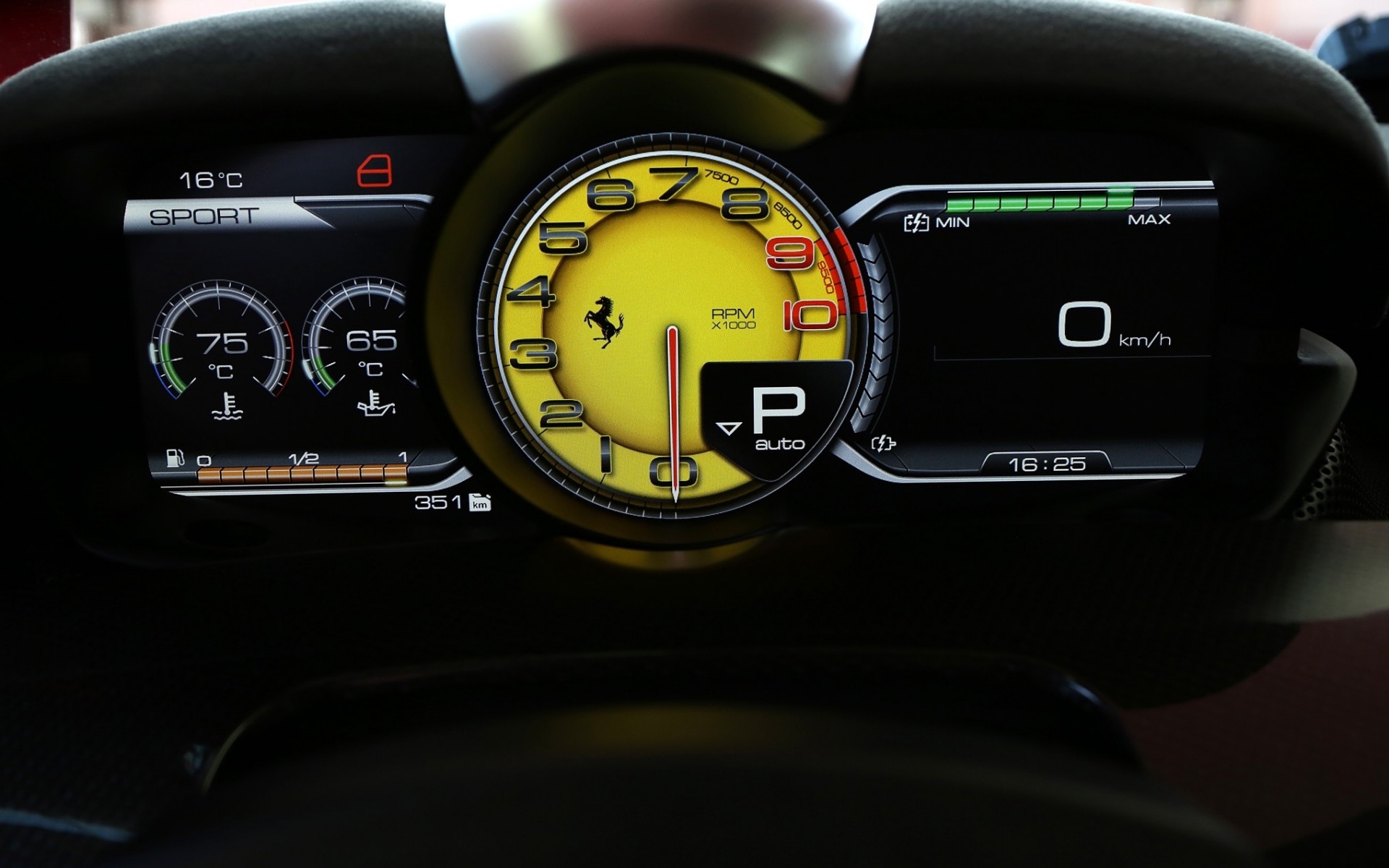 Wallpapers Ferrari LaFerrari speedometer on the desktop