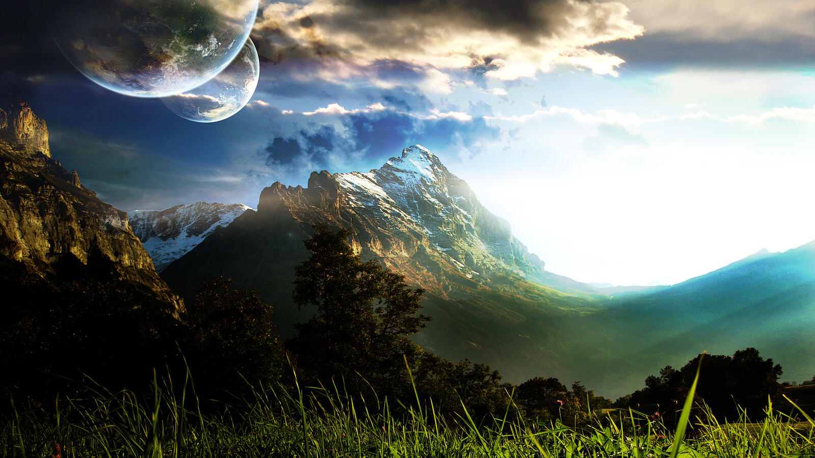 Wallpapers new worlds earth rock on the desktop